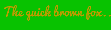 Image with Font Color BA9C00 and Background Color 08C200